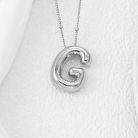 Copper Bubble Letter Pendant Necklace Style G One Size