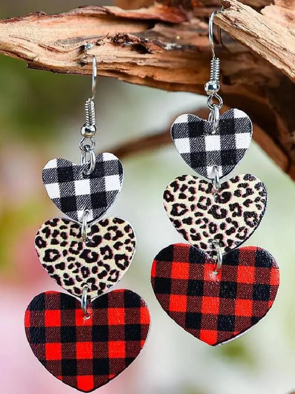 Stylish PU Leather Dangle Earrings - 1 Pair, Alloy & Soft Material, 3" Length, Trendy Accessory