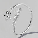 Elegant 925 Sterling Silver Flower Ring for Women - Stylish Floral Design Jewelry - Store 42