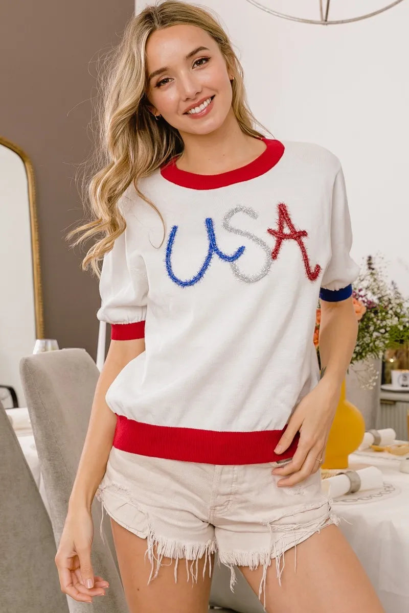 WHITE/RED / S