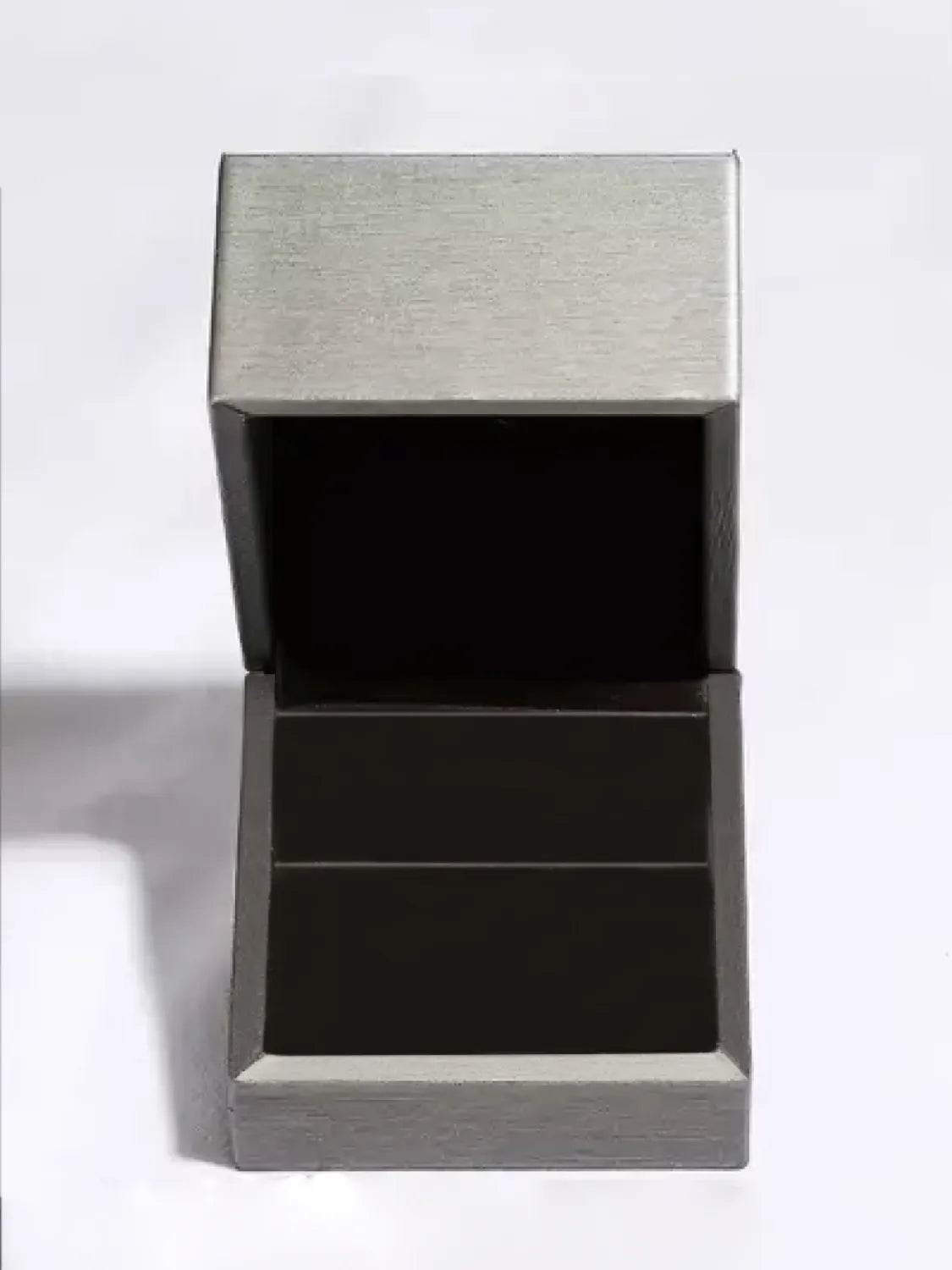 925 Sterling Silver Heart Stud Earrings - Platinum-Plated, Gift-Ready in Matching Box - Store 42