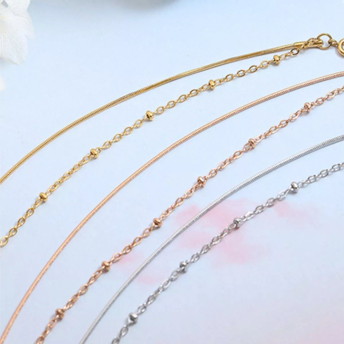 Titanium Steel Double Layered Bracelet