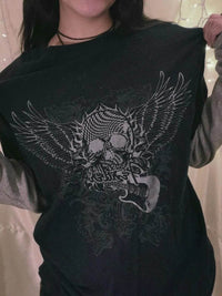 Stylish Graphic Round Neck Short Sleeve T-Shirt – Slightly Stretchy Cotton-Polyester Blend - Store 42