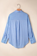 Plaid Button Up Long Sleeve Shirt