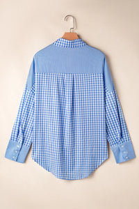 Plaid Button Up Long Sleeve Shirt
