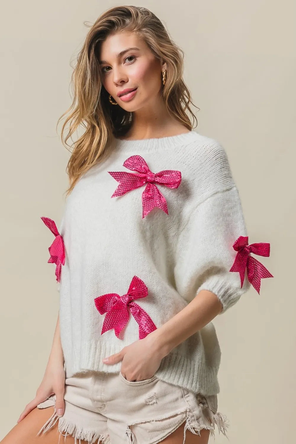 Ivory/Fuchsia / S