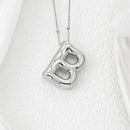 Copper Bubble Letter Pendant Necklace Style B One Size