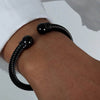 18K Gold-Plated Stainless Steel Twisted Cable Cuff Bracelet - Stylish and Durable Design - Store 42