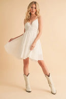 Aemi+Co Lace Detail Mini Cami Dress