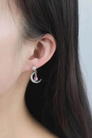 1 Carat Moissanite 925 Sterling Silver Moon & Star Earrings - Store 42
