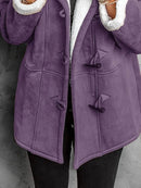 Full Size Cozy Sherpa Lined Toggle Coat with Hood Plus Size - Store 42