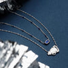 Sporty Element Resin Necklace Horn Silver One Size