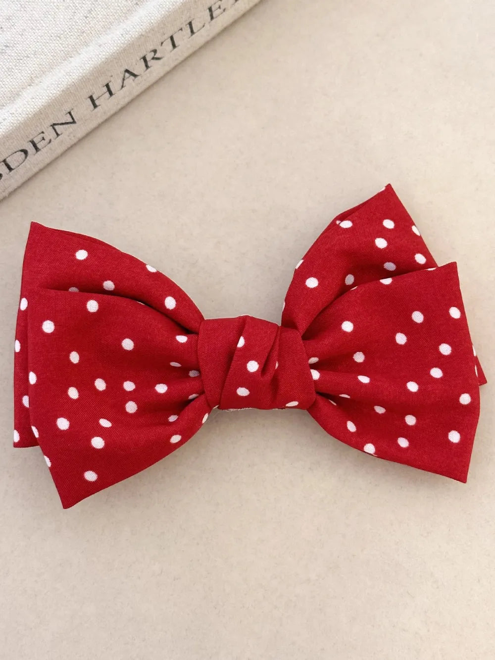 2-Piece Polka Dot Bow Hair Clips for Girls - Lightweight, Durable & Stylish Accessory