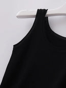 Plus Size Ribbed Knit Scoop Neck Tank Top