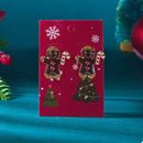 Alloy Gingerbread Man Stud Earrings