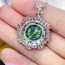 10 Carat Moissanite 925 Sterling Silver Pendant Necklace - Store 42