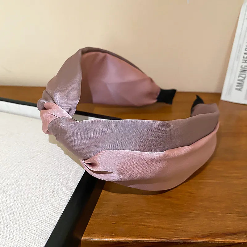 Stylish Contrast Cloth Headband - Soft, Lightweight Fabric, Perfect for All-Day Wear