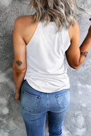 American Flag Heart Graphic Sleeveless Casual Tank Top – Perfect for Summer Celebrations - Store 42