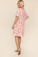 Haptics Fit and Flare Paisley Print Knit Dress