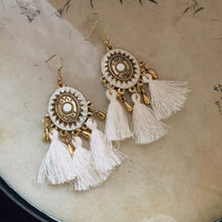 18K Gold-Plated Stainless Steel Dangle Earrings Gold onesize
