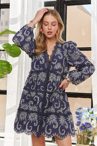 ADORA Puff Sleeve Floral Dress