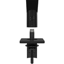 Dell Adjustable Monitor Arm - Ergonomic Black Mounting Solution for Enhanced Comfort