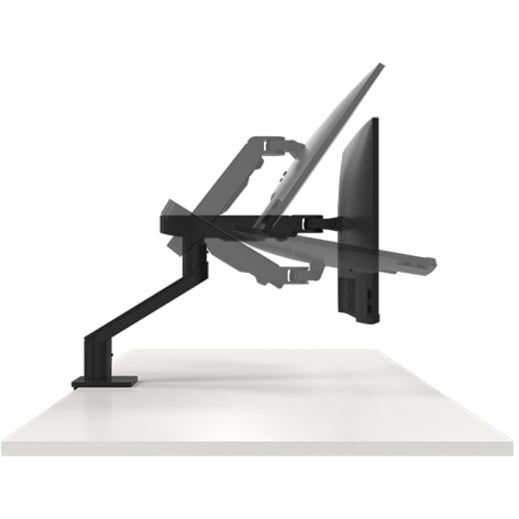 Dell Adjustable Monitor Arm - Ergonomic Black Mounting Solution for Enhanced Comfort