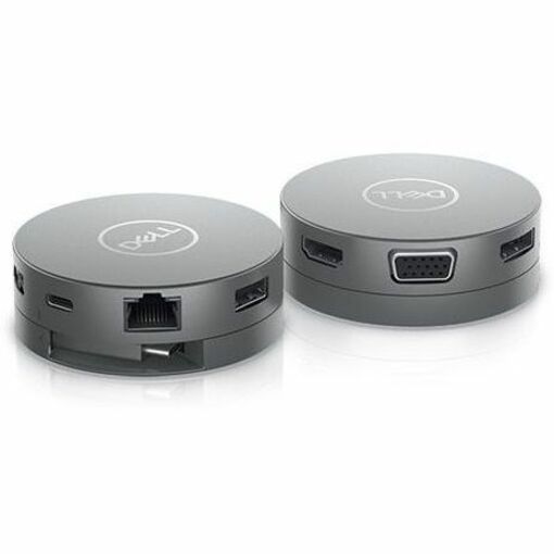 Dell DA310 7-In-1 USB-C Multiport Adapter | 2 USB-A, 1 USB-C, HDMI, DisplayPort, VGA, RJ-45 | 4K 60Hz
