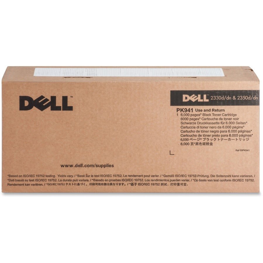 Dell High Yield Black Toner Cartridge for 2330, 2350d, 2350dn Printers - 6000 Page Yield