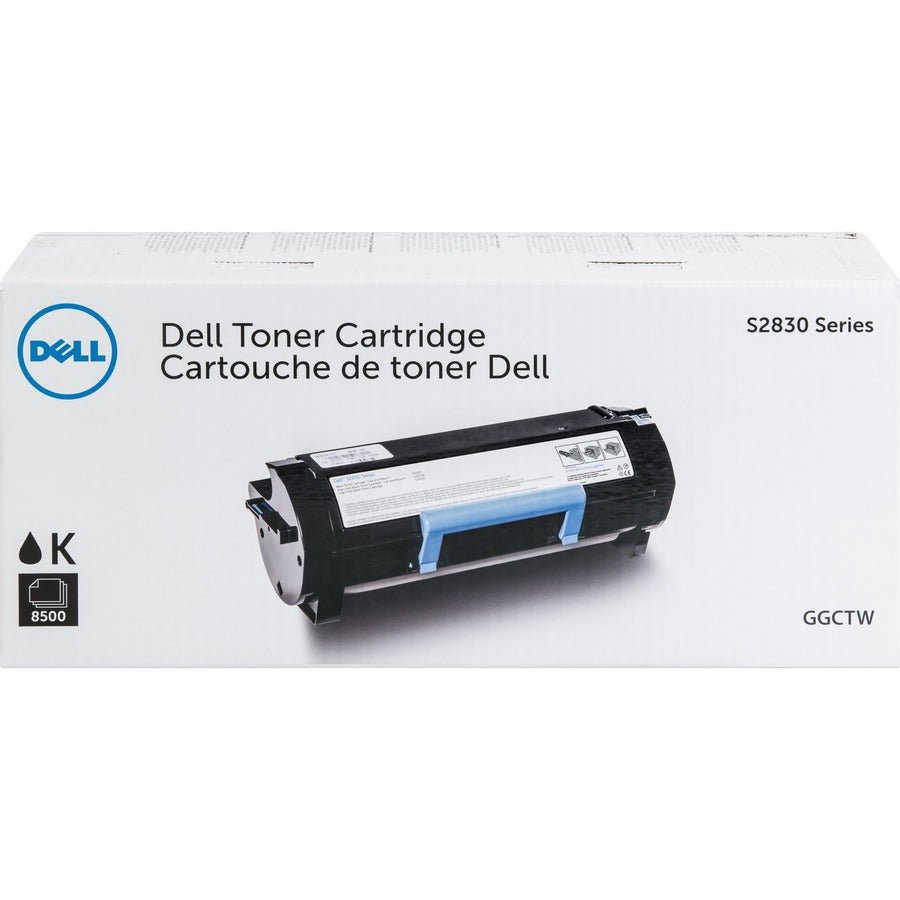 Dell High Yield Black Toner Cartridge for S2830DN - 8,500 Pages, Sharp Print Quality