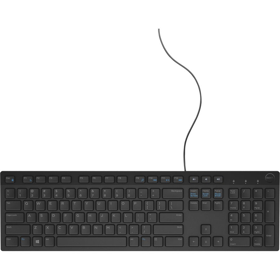 Dell KB216 USB Wired Keyboard - 104 Keys, Sleek Black Design for Optimal Performance - Store 42