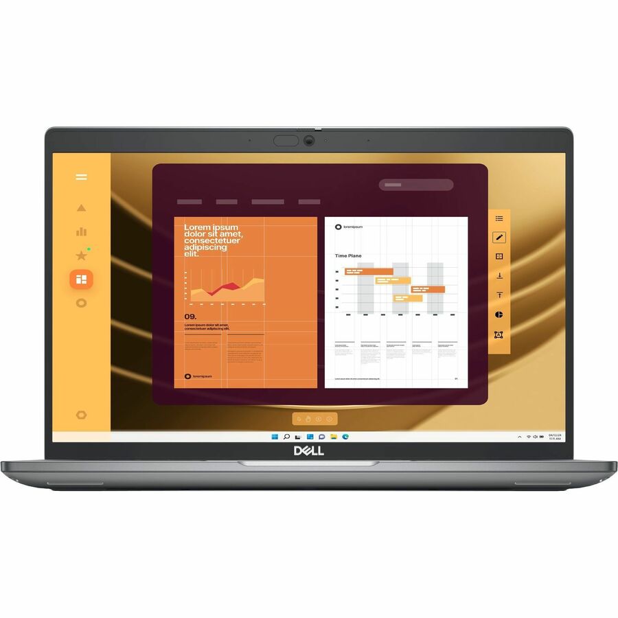 Dell Latitude 5450 14" Touchscreen Laptop - 16GB RAM, 256GB SSD, Eco-Friendly Design, Gray