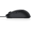 Dell MS3220 Black Laser Mouse - 3200 DPI, USB 2.0, Tilt Wheel, 5 Buttons, Reliable Performance