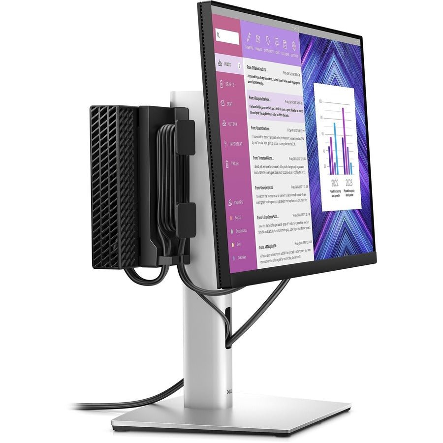 Dell OptiPlex AIO Stand MFS22 | VESA Mount | Elegant Black | Portable & Secure Design