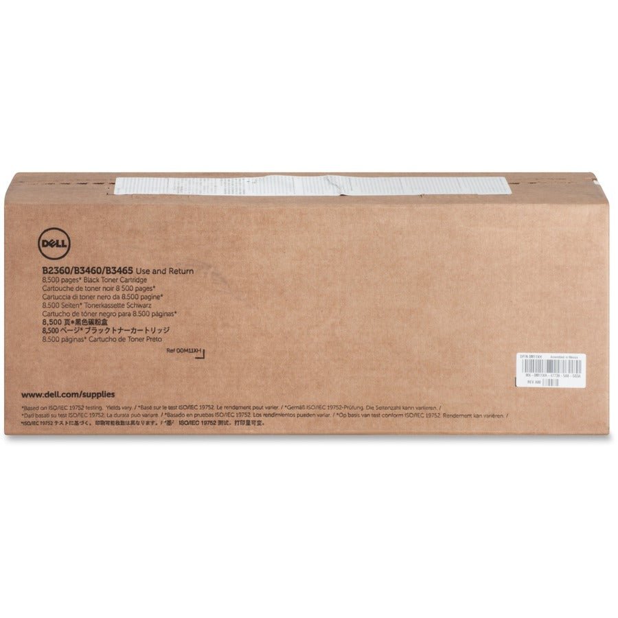 Dell Original Black Toner Cartridge 8500 - High Yield for B2360 and B3460 Series Printers
