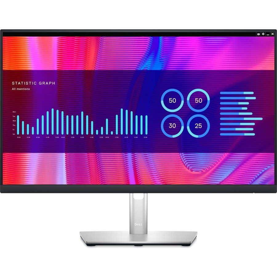 Dell P2423DEQHD 23.8" QHD Monitor | USB - C, HDMI, DisplayPort | Ergonomic, Eco - Friendly Design | 75Hz - Store 42