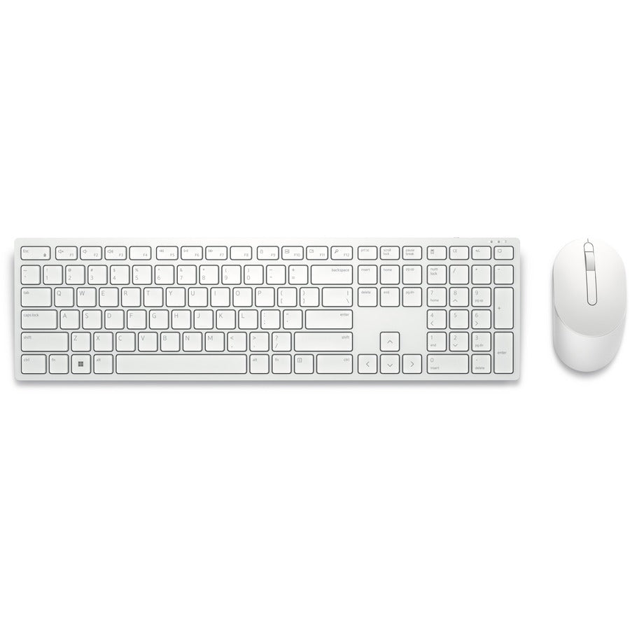 Dell Pro KM5221W Wireless Keyboard & Mouse Combo | 2.4GHz | Optical 4000 DPI | Elegant White Design - Store 42