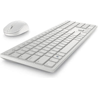 Dell Pro KM5221W Wireless Keyboard & Mouse Combo | 2.4GHz | Optical 4000 DPI | Elegant White Design - Store 42