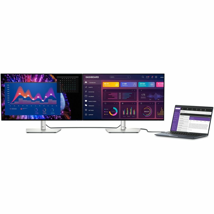 Dell UltraSharp U2724DE 27" WQHD IPS Black Monitor with Thunderbolt 4, 120Hz Refresh Rate & ComfortView Plus - Store 42