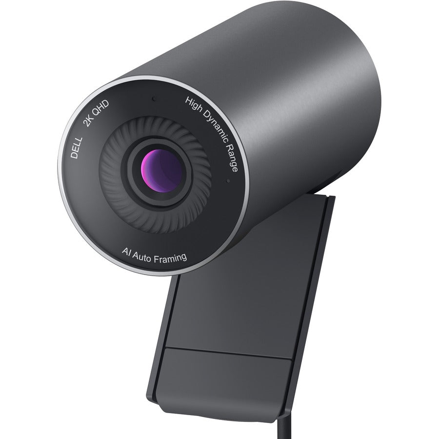 Dell WB5023 Webcam 2K QHD | 60 FPS USB 2.0 with AI Auto Framing & Noise Reduction Mic