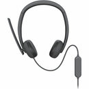 Dell WH3024 Wired Headset with AI Noise Cancellation & Boom Mic - Clear Voice & Comfort