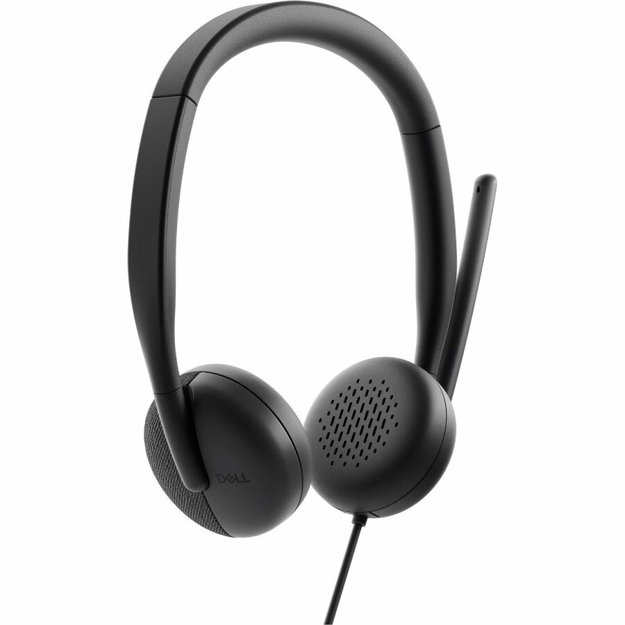 Dell WH3024 Wired Headset with AI Noise Cancellation & Boom Mic - Clear Voice & Comfort