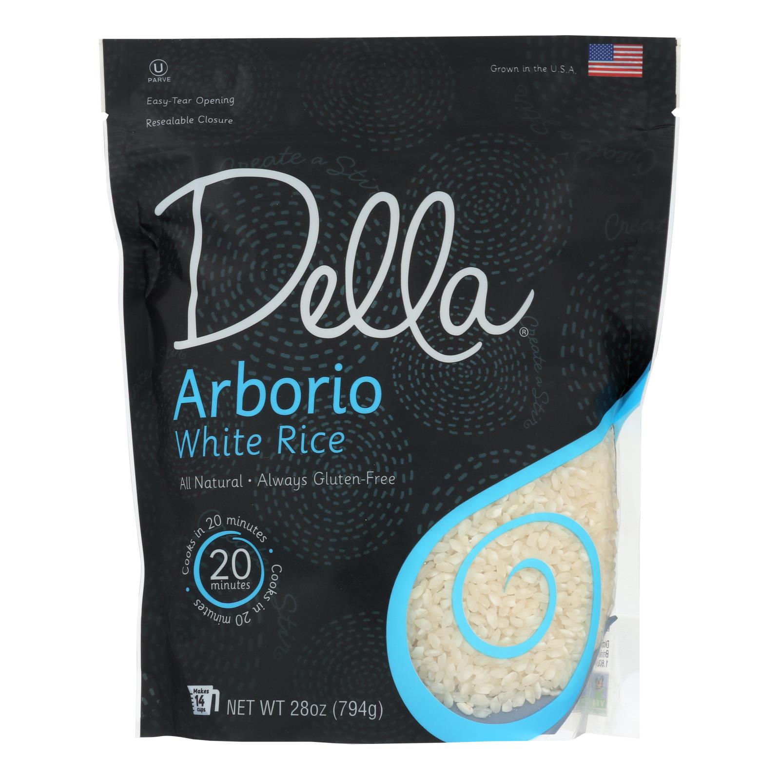 Della Arborio Rice 6x28oz Case - Creamy White Rice for Risotto & Culinary Delights