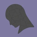 Stylized silhouette of a fragmented head representing mental health awareness, featured in the Self-Paced MindAid Depression Course by My Store, designed for caregivers to enhance empathetic support.