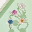 2 Carat Moissanite 925 Sterling Silver Ring