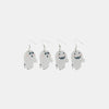 2 Piece Alloy Acrylic Ghost Dangle Earrings White One Size