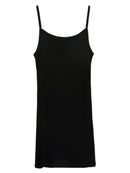 Scoop Neck Mini Dress Black One Size