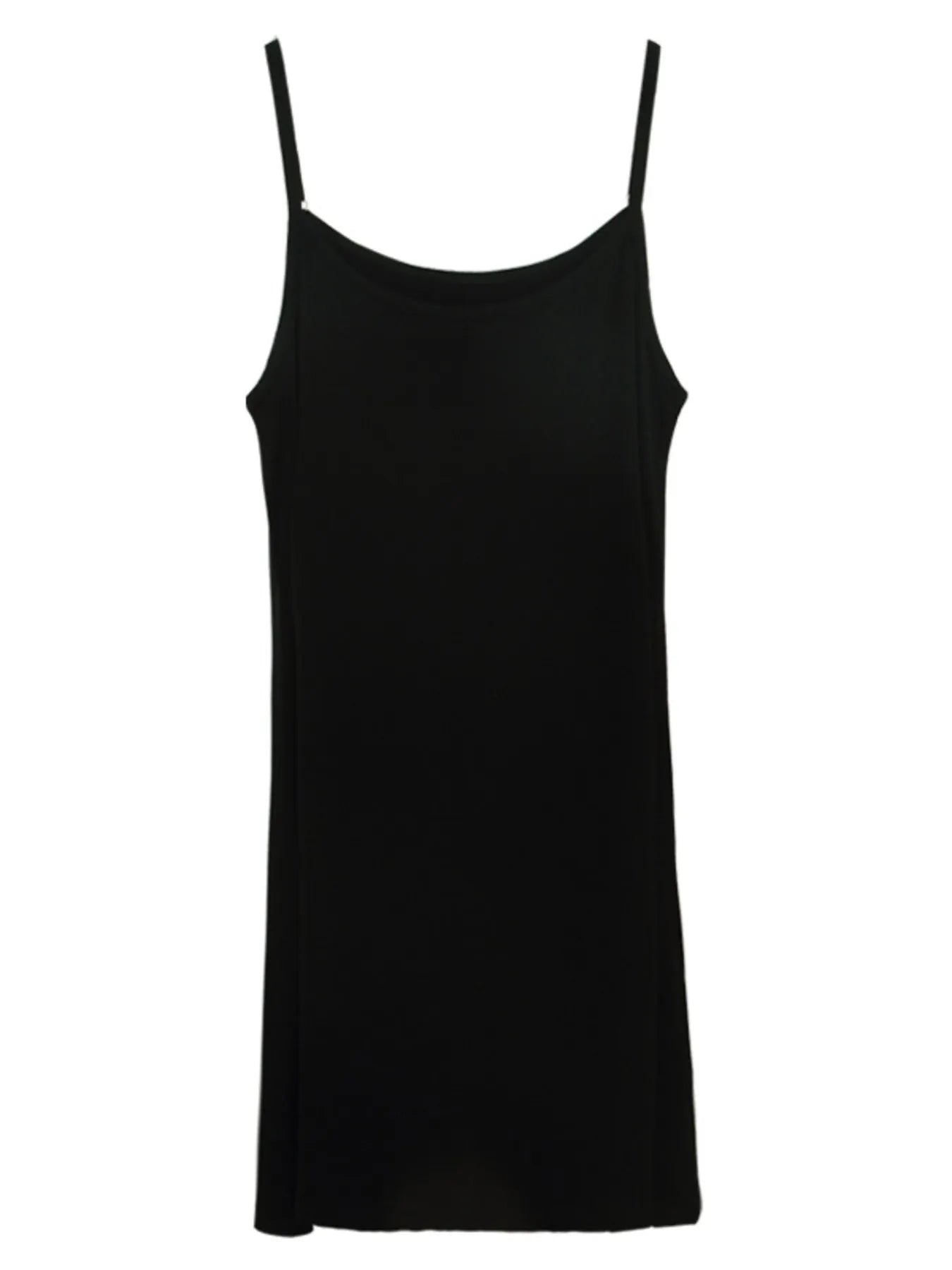 Scoop Neck Mini Dress Black One Size