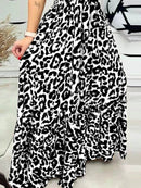 Full Size Leopard Print Spaghetti Strap Maxi Dress Plus Size - Store 42