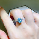 2 Carat Moissanite Zircon 925 Sterling Silver Ring Silver